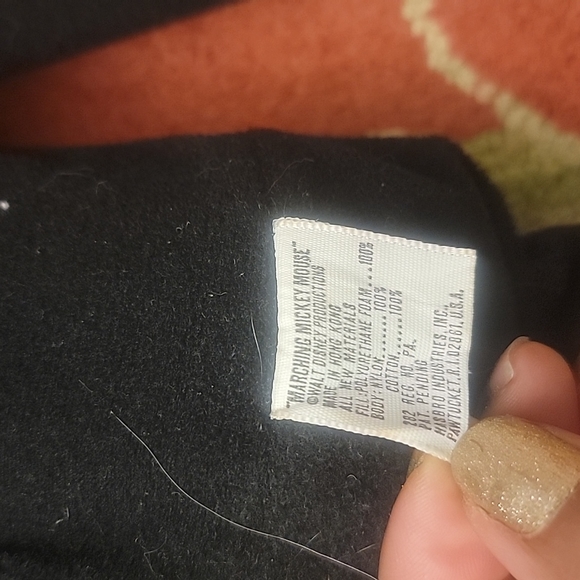 Vintage Marching Mickey Mouse 18" Hasbro Disney Plush Doll Hong Kong - Picture 10 of 13